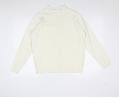Womens UK Size M EWM Ivory Pullover Jumper