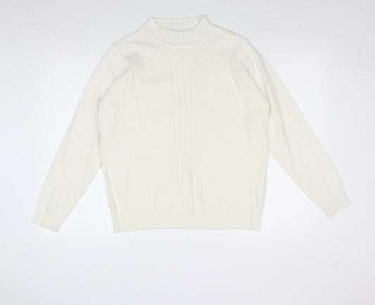 Womens UK Size M EWM Ivory Pullover Jumper
