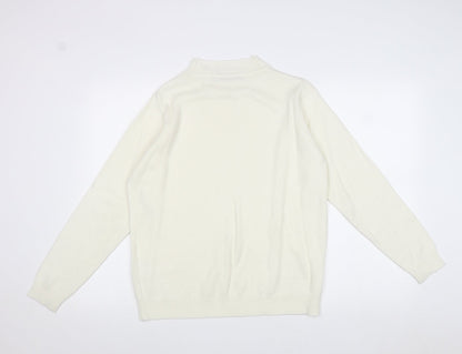 Womens UK Size M EWM Ivory Pullover Jumper