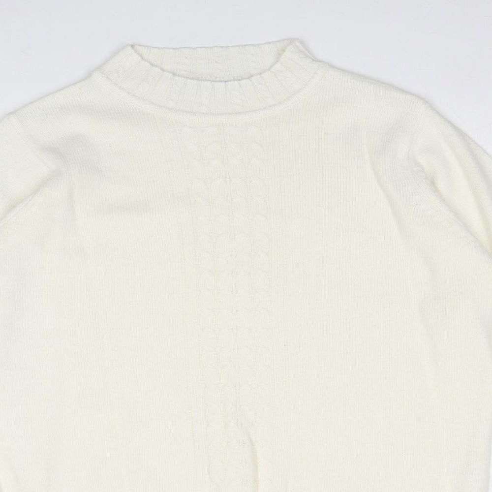 Womens UK Size M EWM Ivory Pullover Jumper