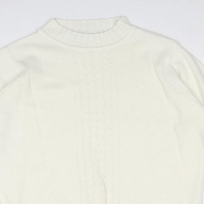 Womens UK Size M EWM Ivory Pullover Jumper