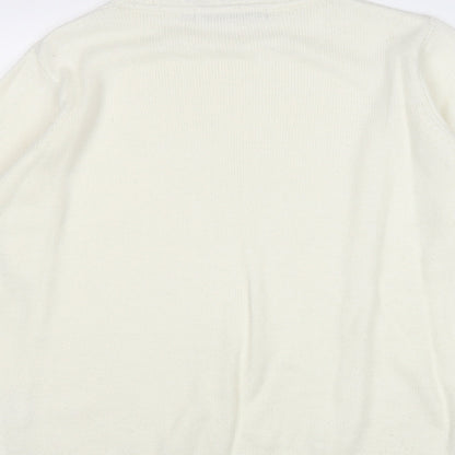 Womens UK Size M EWM Ivory Pullover Jumper