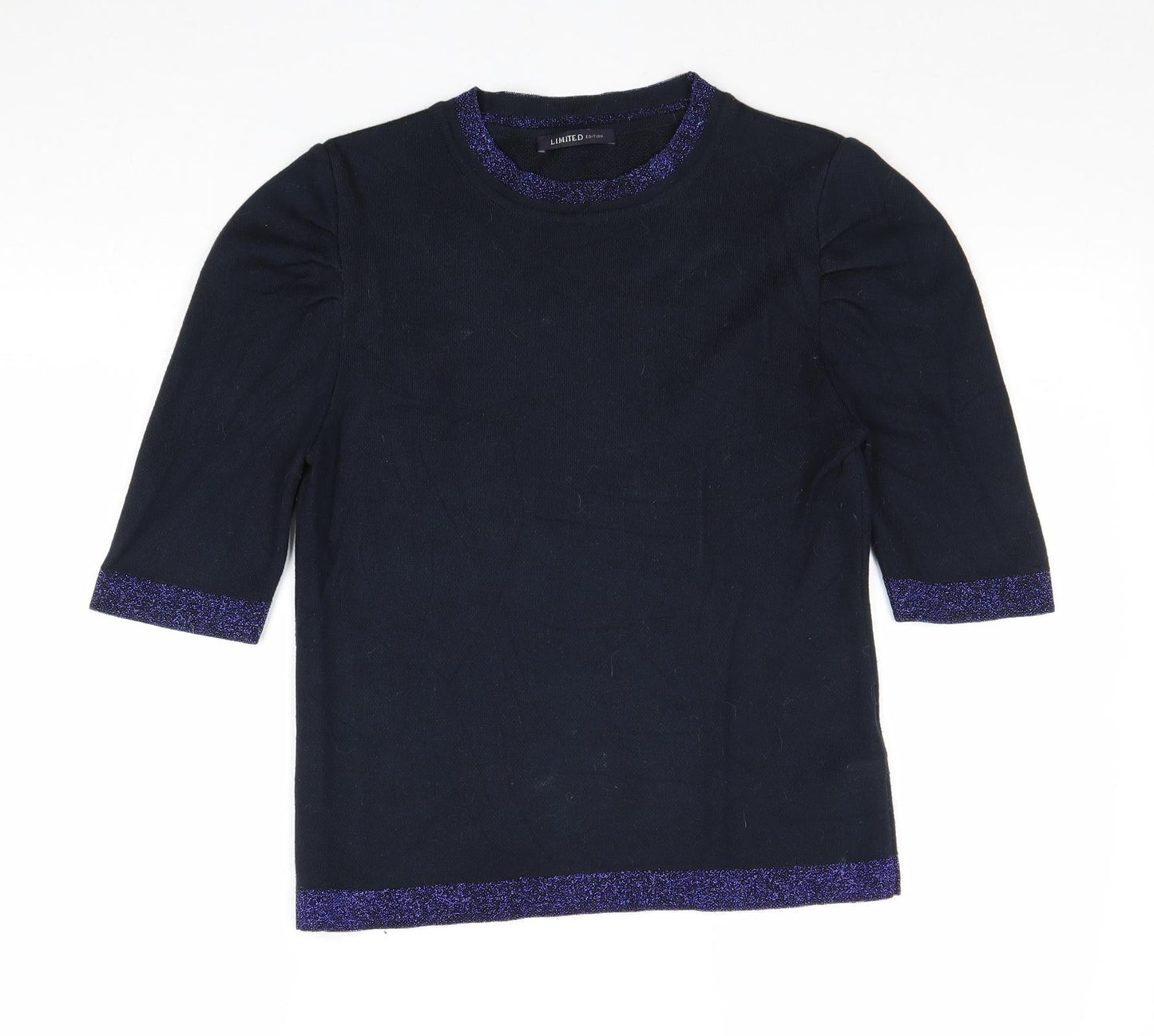 Womens UK Size 10 Marks and Spencer Blue Pullover Jumper