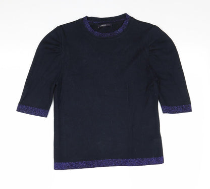 Womens UK Size 10 Marks and Spencer Blue Pullover Jumper