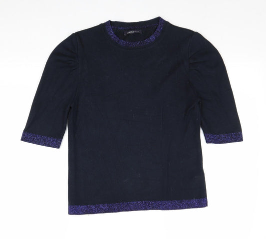 Womens UK Size 10 Marks and Spencer Blue Pullover Jumper