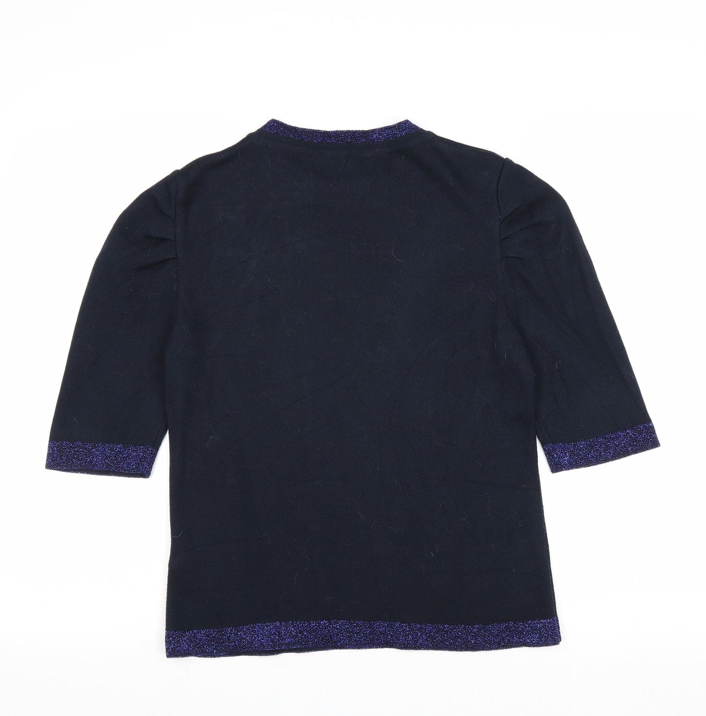 Womens UK Size 10 Marks and Spencer Blue Pullover Jumper