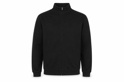 Mens UK Size L Just Hoods Black Full Zip Sweatshirt
