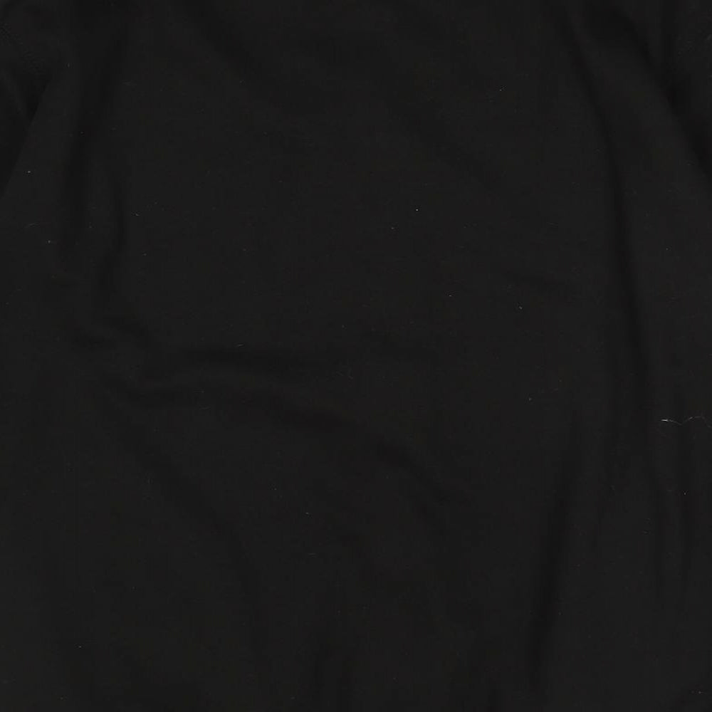 Mens UK Size L Just Hoods Black Full Zip Sweatshirt