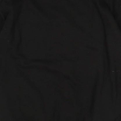 Mens UK Size L Just Hoods Black Full Zip Sweatshirt
