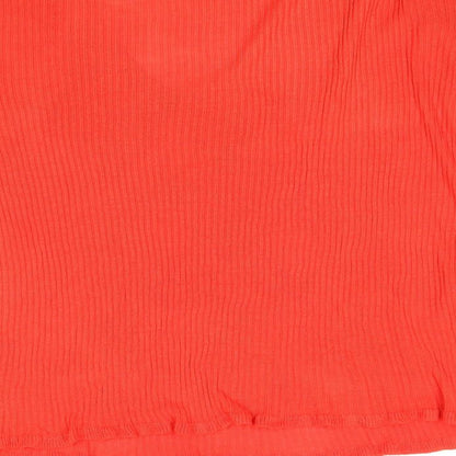 George Womens Red V-Neck Acrylic Pullover Jumper Size 12