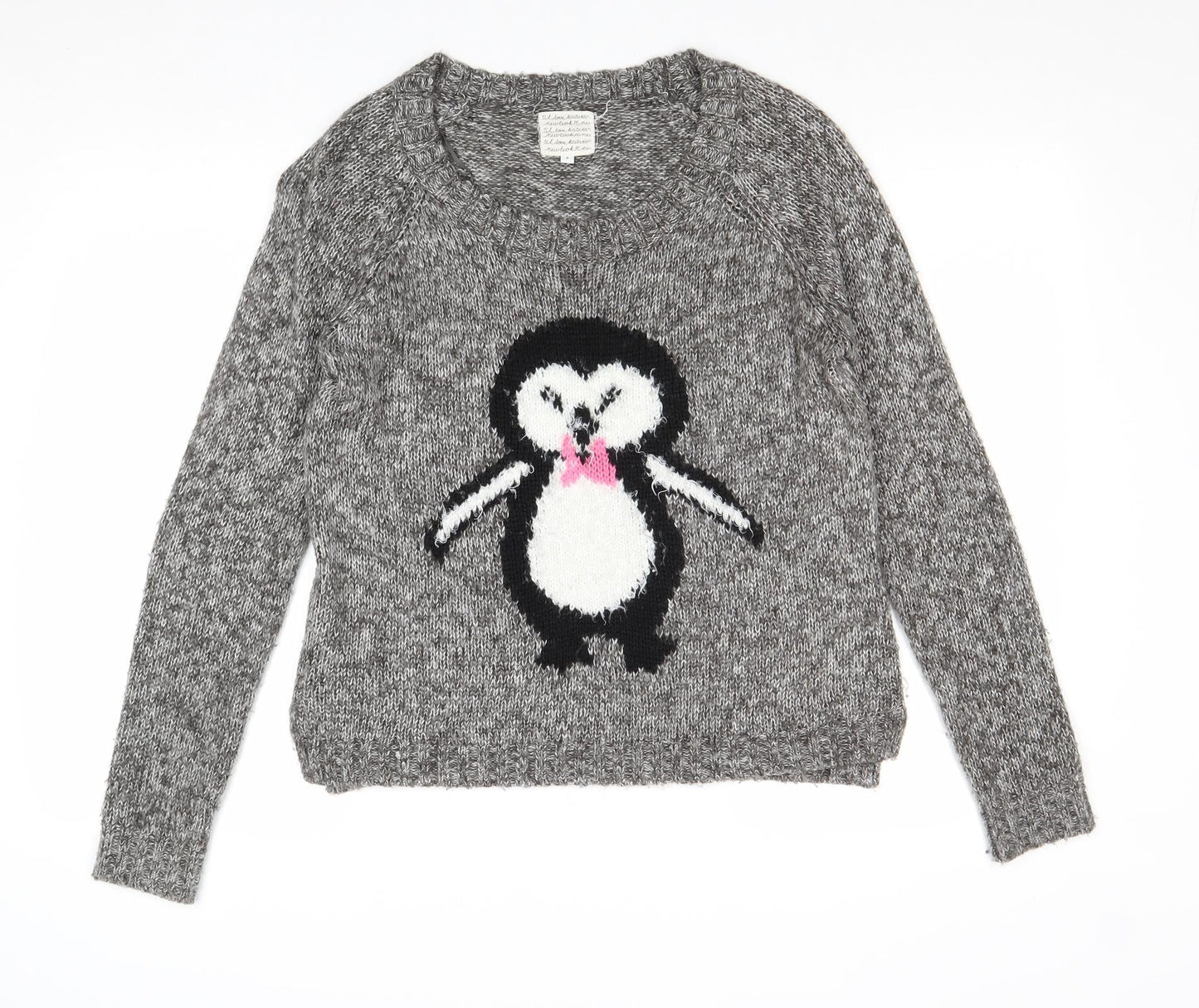 Womens UK Size 8 New Look Grey Pullover Jumper