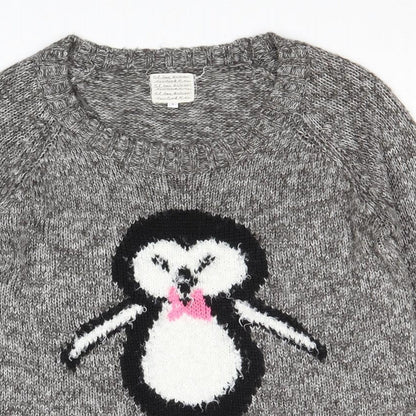 Womens UK Size 8 New Look Grey Pullover Jumper