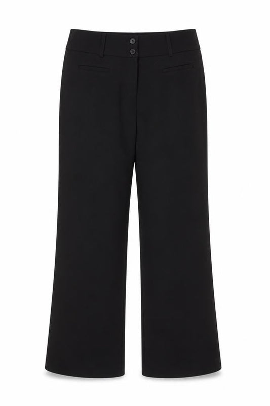 Womens UK Size 10 Avenue Regular Fit  Black Trousers