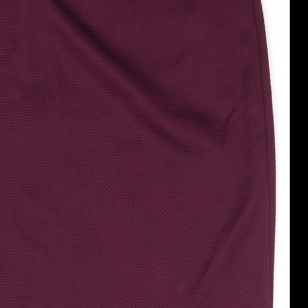 Atmosphere Womens Purple Polyester A-Line Skirt Size 8