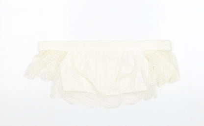 Womens UK Size 6 Topshop Ivory Cropped Tank