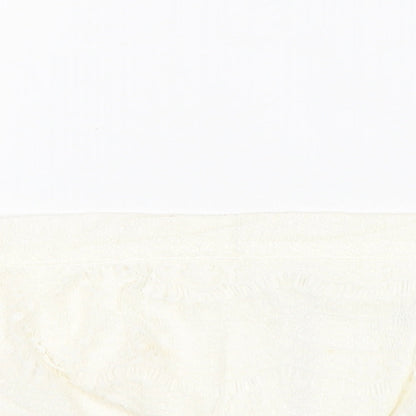 Womens UK Size 6 Topshop Ivory Cropped Tank