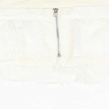 Womens UK Size 6 Topshop Ivory Cropped Tank