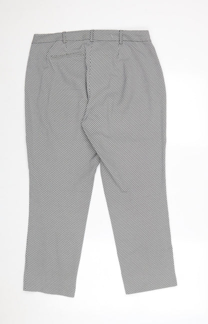 Womens UK Size 12 Miss Selfridge Regular Fit Chino Black Trousers