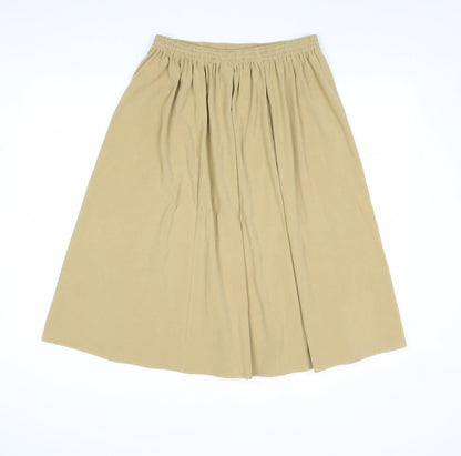 Rosy Womens Brown Floral Polyester Swing Skirt Size 14
