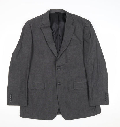 Mens UK Size 42 Burton Regular Grey Suit Jacket