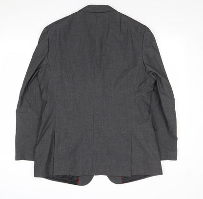 Mens UK Size 42 Burton Regular Grey Suit Jacket