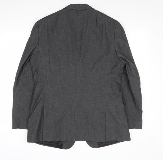 Mens UK Size 42 Burton Regular Grey Suit Jacket