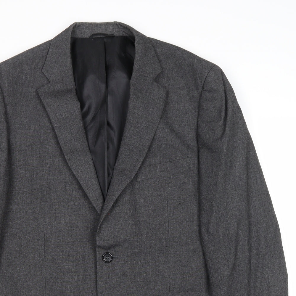Mens UK Size 42 Burton Regular Grey Suit Jacket