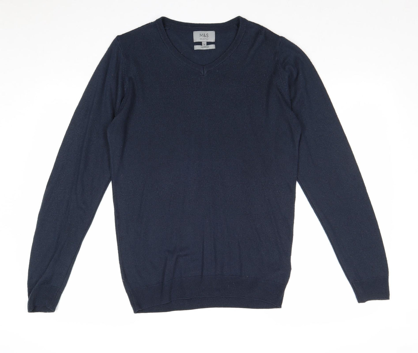 Womens UK Size S Marks and Spencer Blue Pullover Jumper