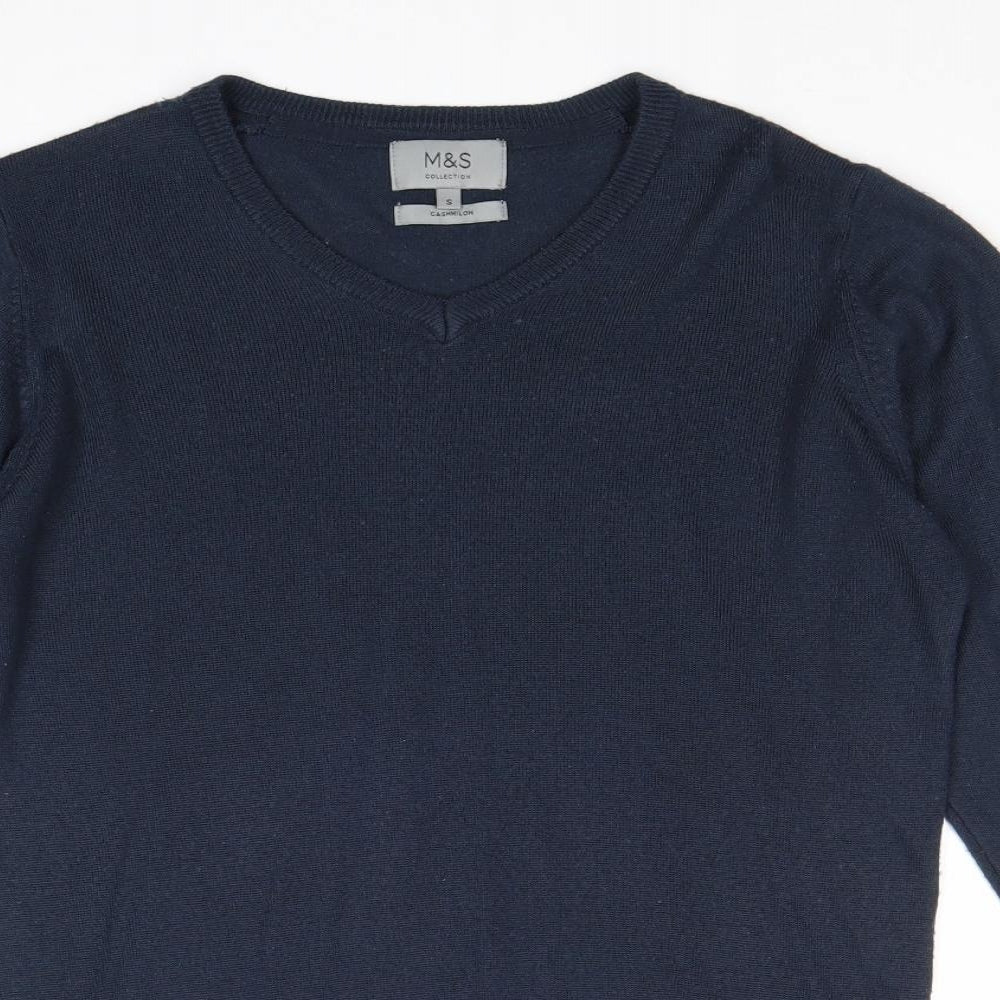 Womens UK Size S Marks and Spencer Blue Pullover Jumper