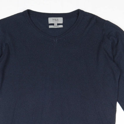 Womens UK Size S Marks and Spencer Blue Pullover Jumper