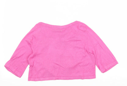 Womens UK Size S Wallis Pink Cardigan Jumper