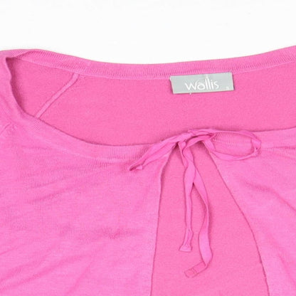 Womens UK Size S Wallis Pink Cardigan Jumper