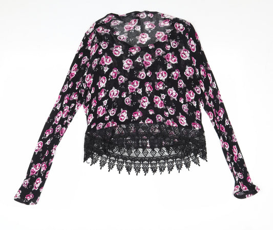 Womens UK Size S Divided by H&M Black Pullover Jumper