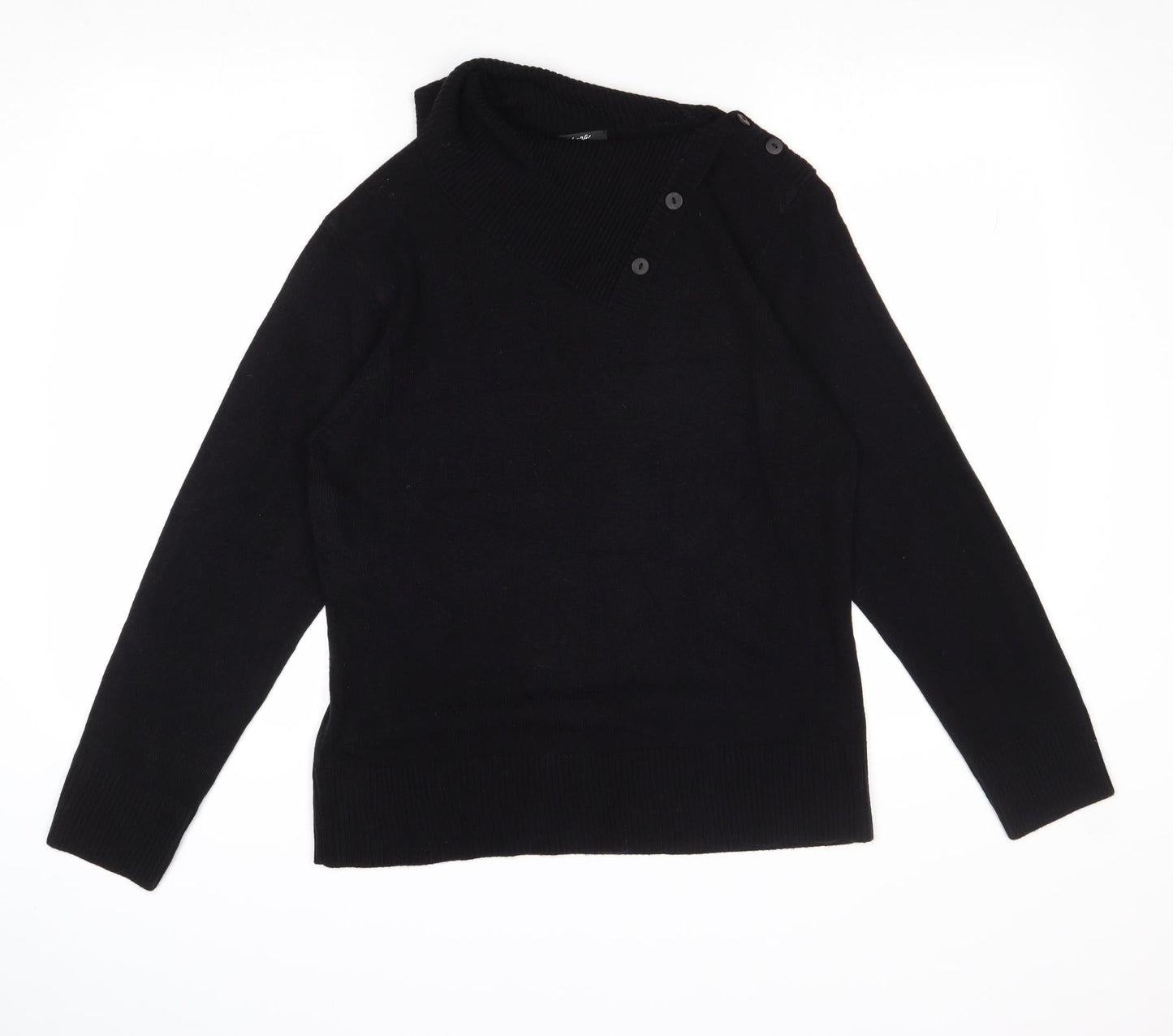 Womens UK Size M Alexara Black Pullover Jumper