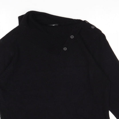 Womens UK Size M Alexara Black Pullover Jumper
