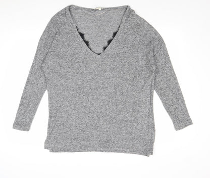 Womens UK Size 14 River Island Grey Pullover Jumper