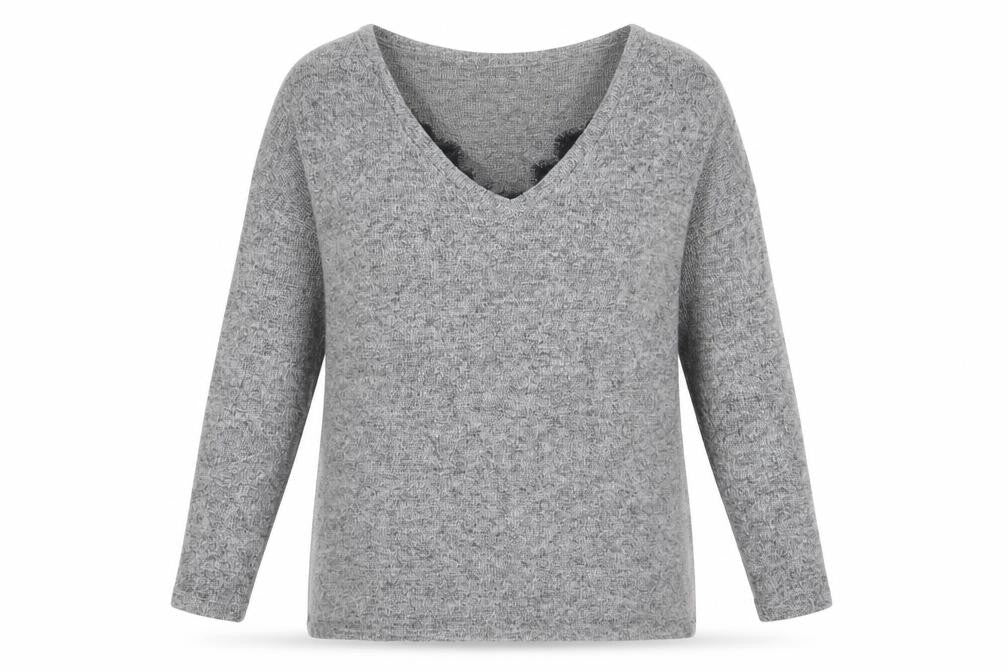 Womens UK Size 14 River Island Grey Pullover Jumper