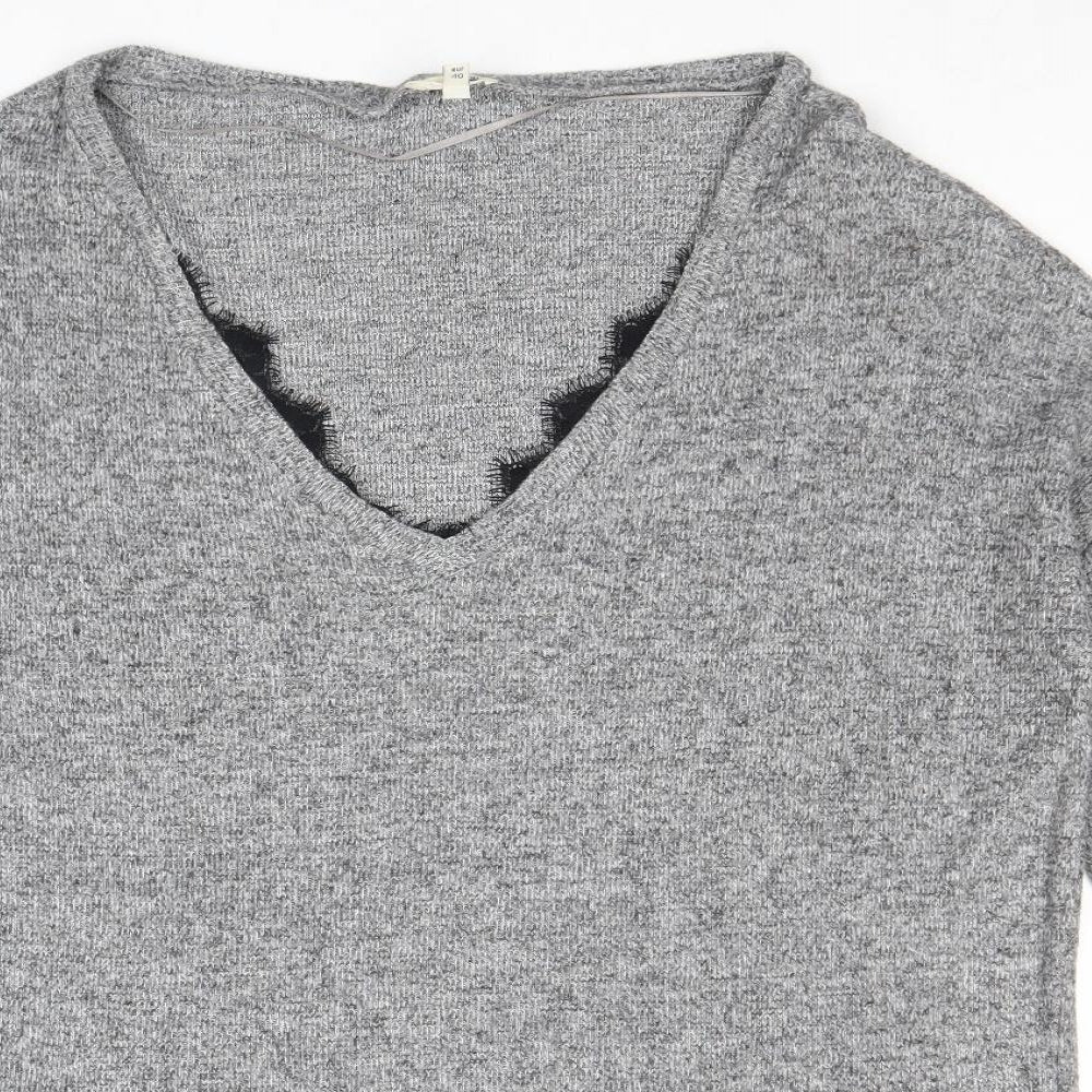 Womens UK Size 14 River Island Grey Pullover Jumper