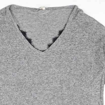 Womens UK Size 14 River Island Grey Pullover Jumper