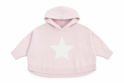 Gap Girls Pink Round Neck 100% Cotton Pullover Jumper Size 5 Years Pullover - Star Print
