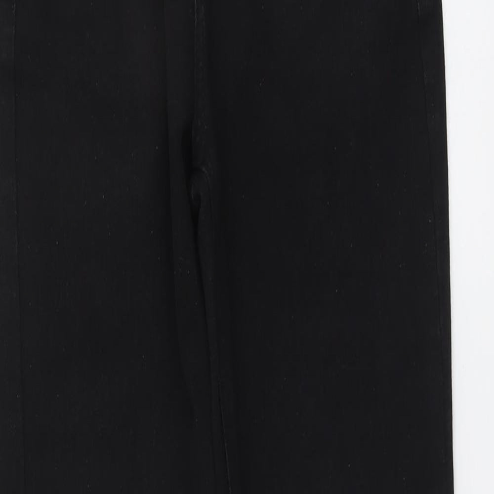Zac&Zoe Womens Black Cotton Straight Jeans Size 8 L28 in Regular Button