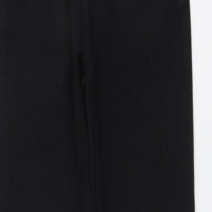Zac&Zoe Womens Black Cotton Straight Jeans Size 8 L28 in Regular Button