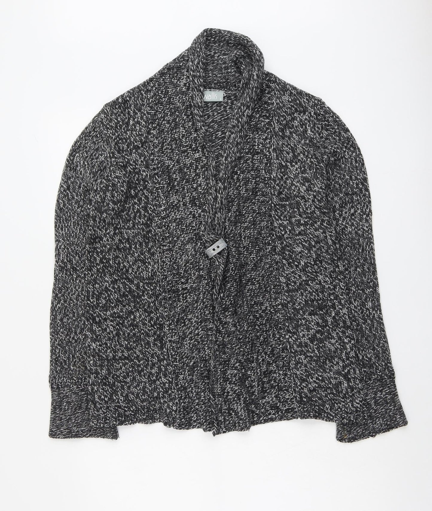 Womens UK Size S Wallis Grey Cardigan Jumper