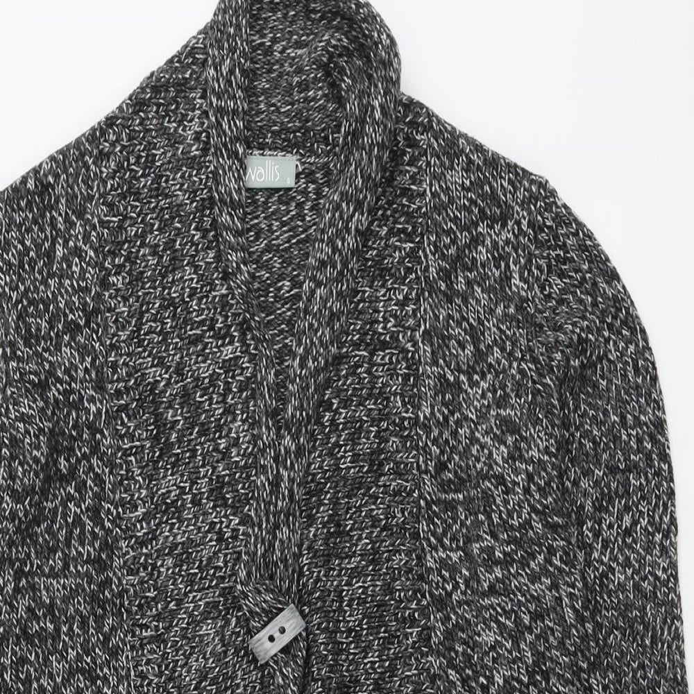 Womens UK Size S Wallis Grey Cardigan Jumper