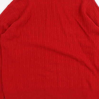 Womens UK Size XL First Avenue Red Pullover Jumper