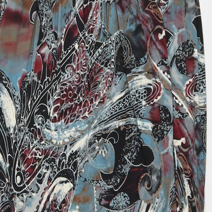 AX Paris Womens Multicoloured Geometric Polyester Shift Size 10 Off the Shoulder Pullover