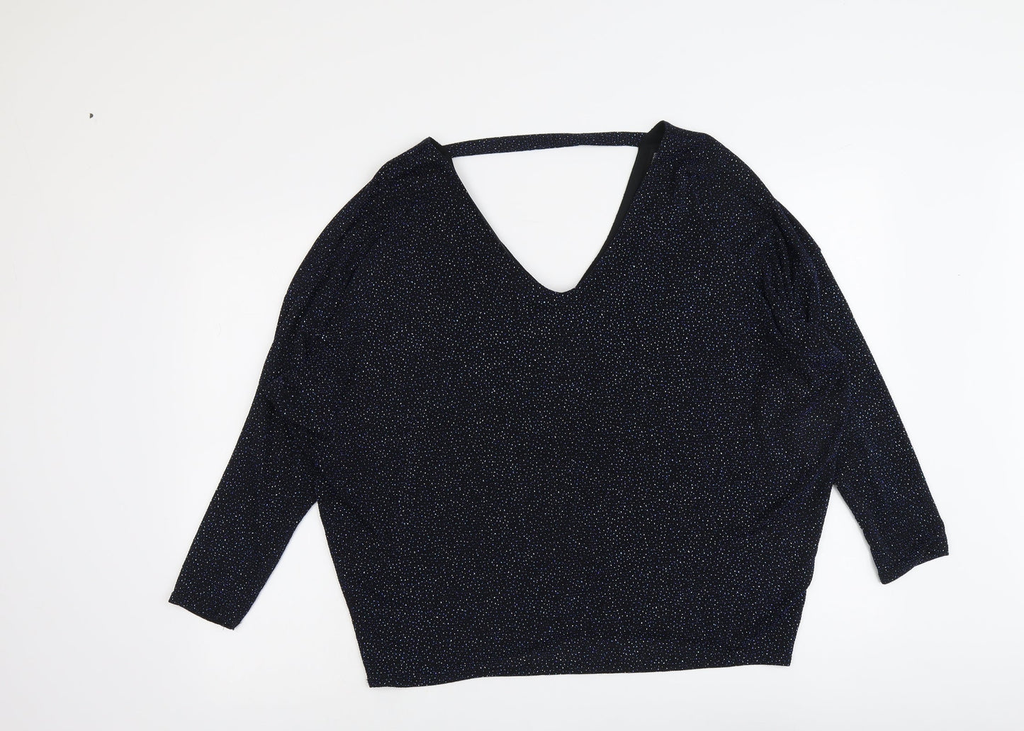 Womens UK Size 18 Dorothy Perkins Blue Basic Blouse