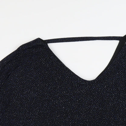 Womens UK Size 18 Dorothy Perkins Blue Basic Blouse