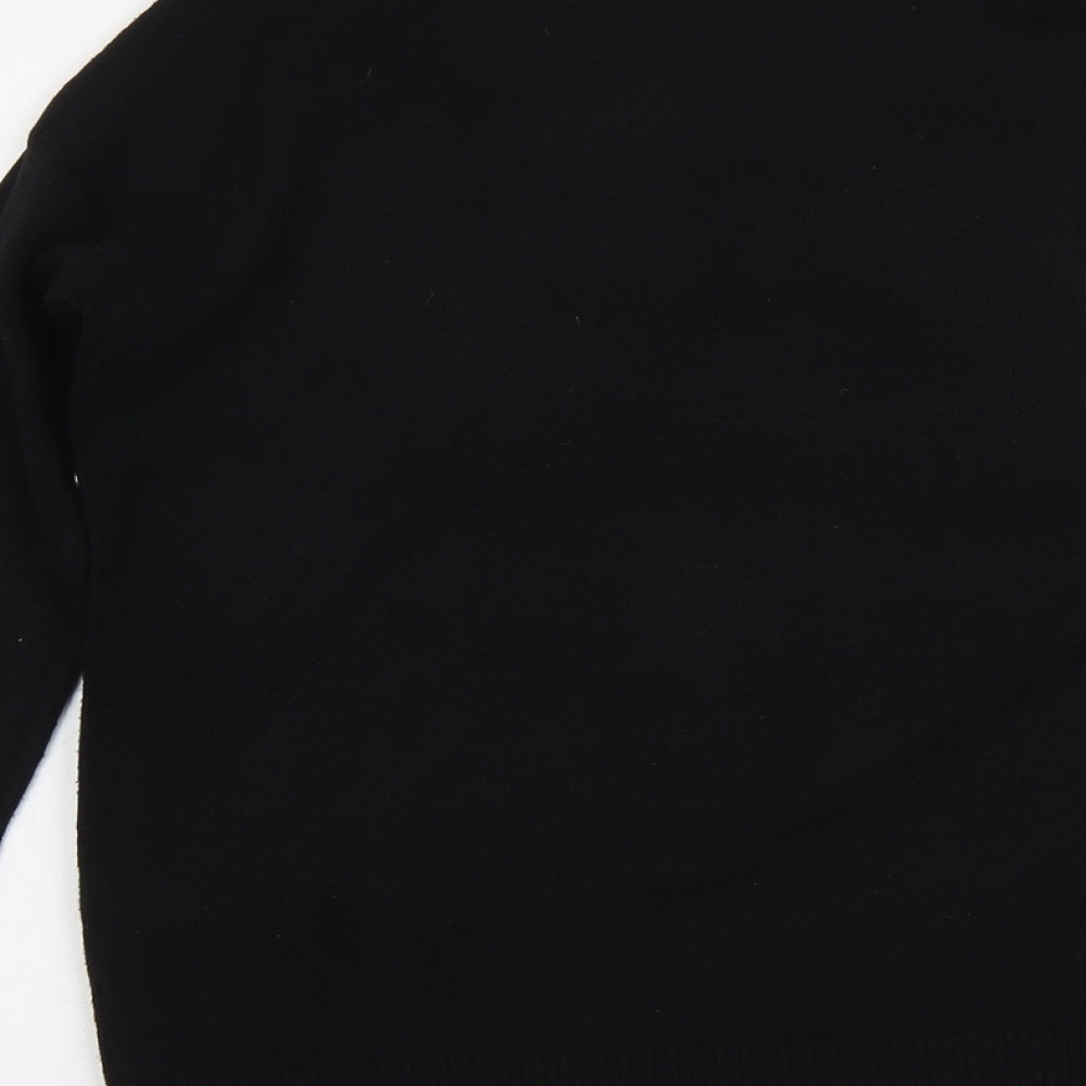 Womens UK Size 10 M&Co Black Pullover Jumper