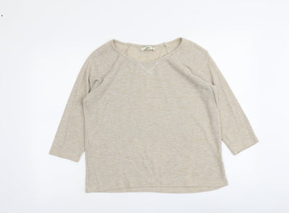 Womens UK Size M Oasis Gold Pullover Jumper